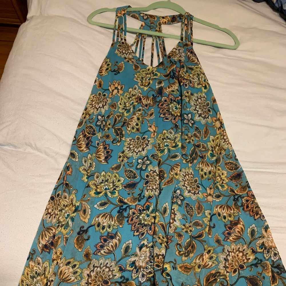 Speechless Blue Floral Flowy Dress